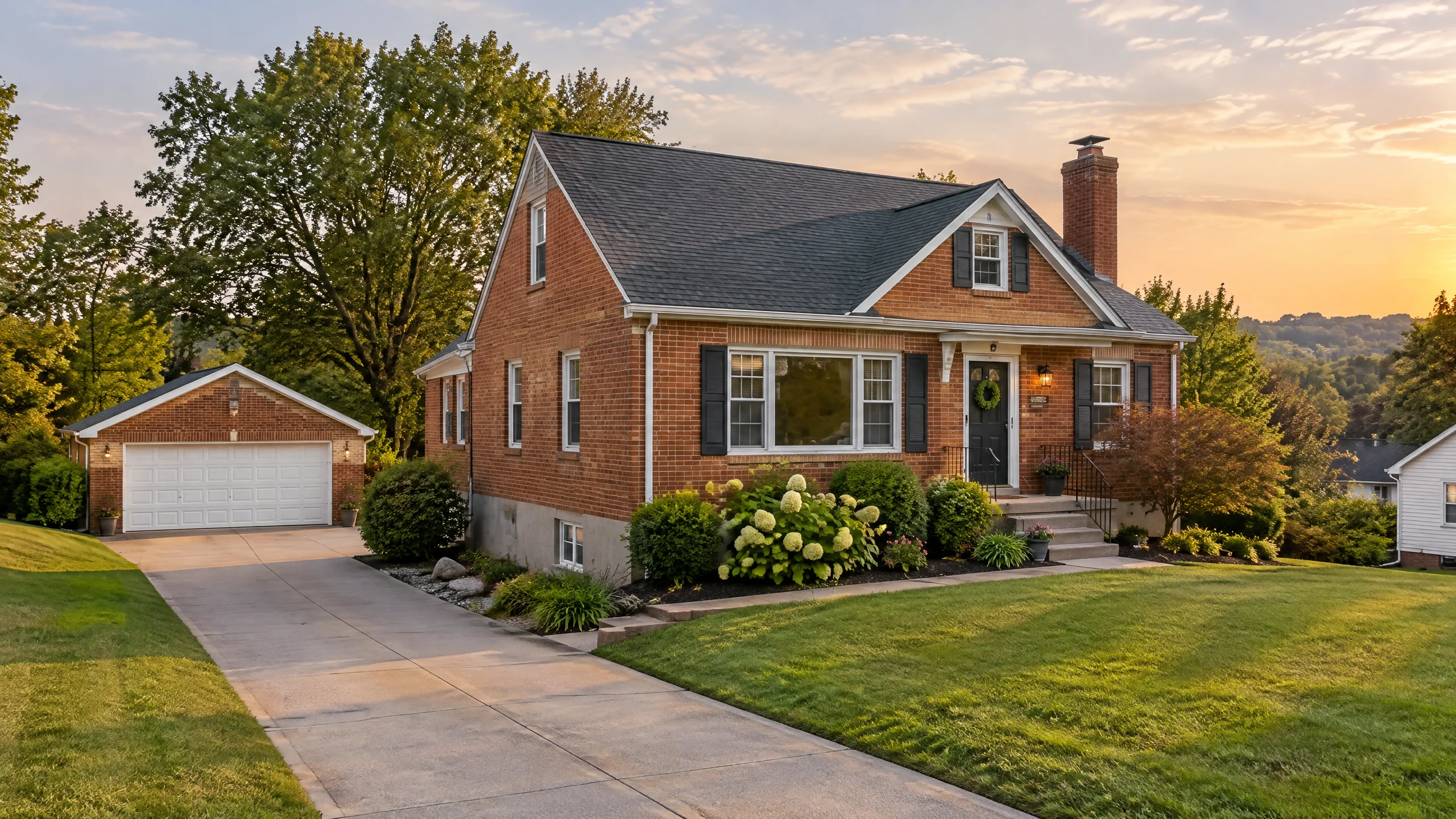 AI-generated illustration of a representative home in Colerain Township, Ohio, for Five Star home inspections