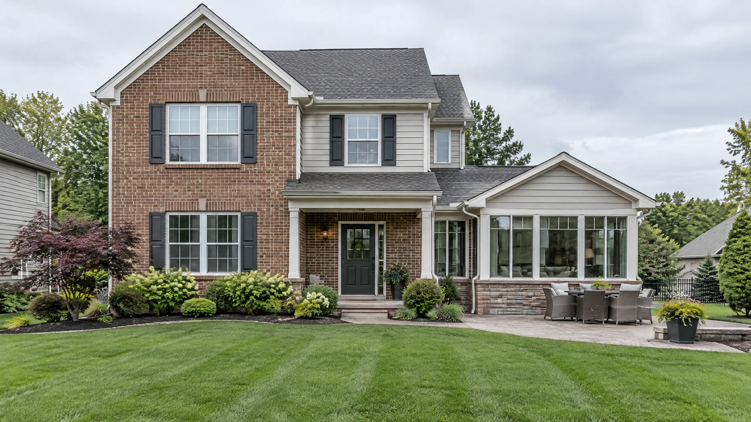 AI-generated illustration of a representative home in Monfort Heights, Ohio, for Five Star home inspections