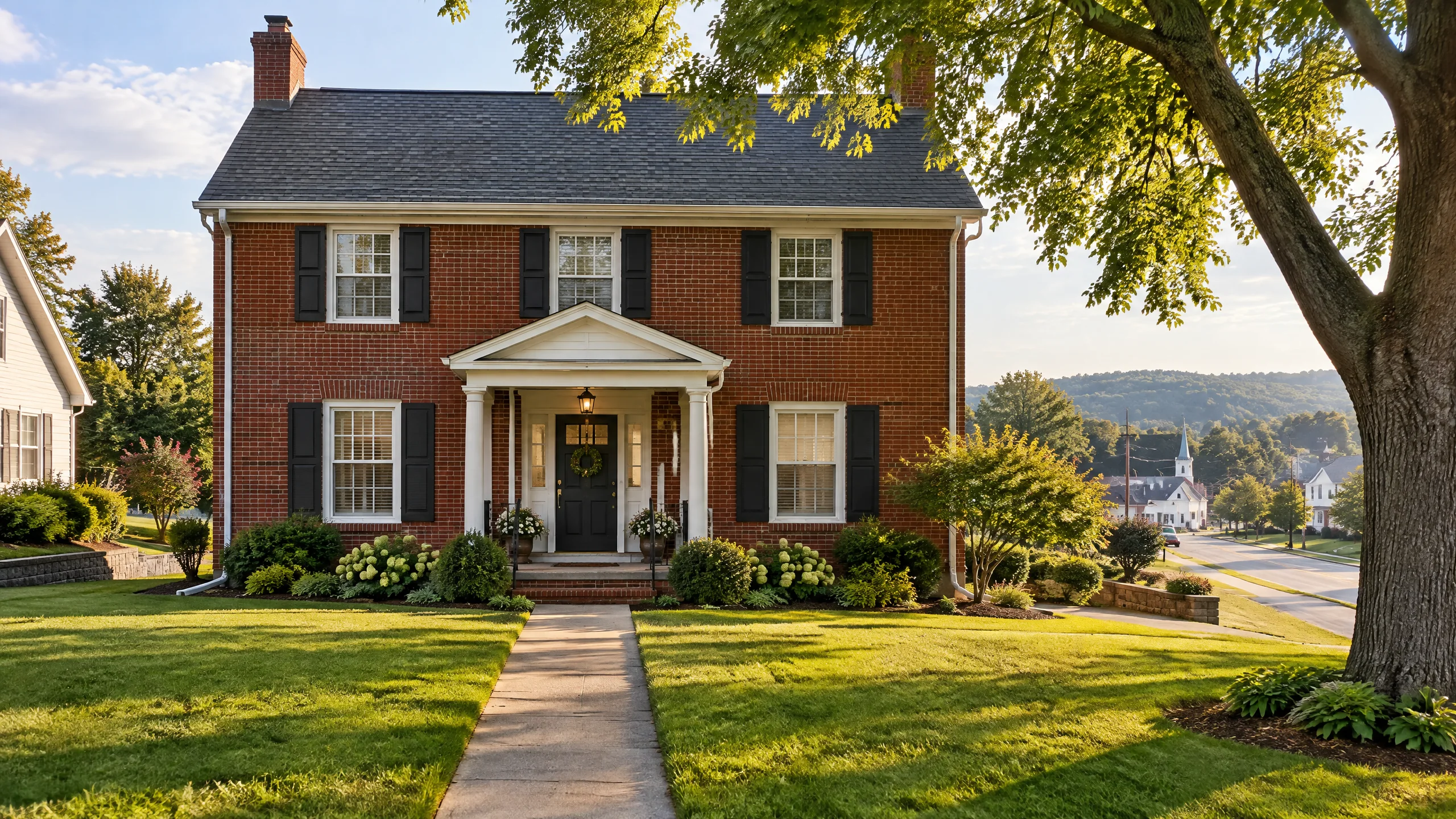 AI-generated illustration of a representative home in Owensville, Ohio, for Five Star home inspections