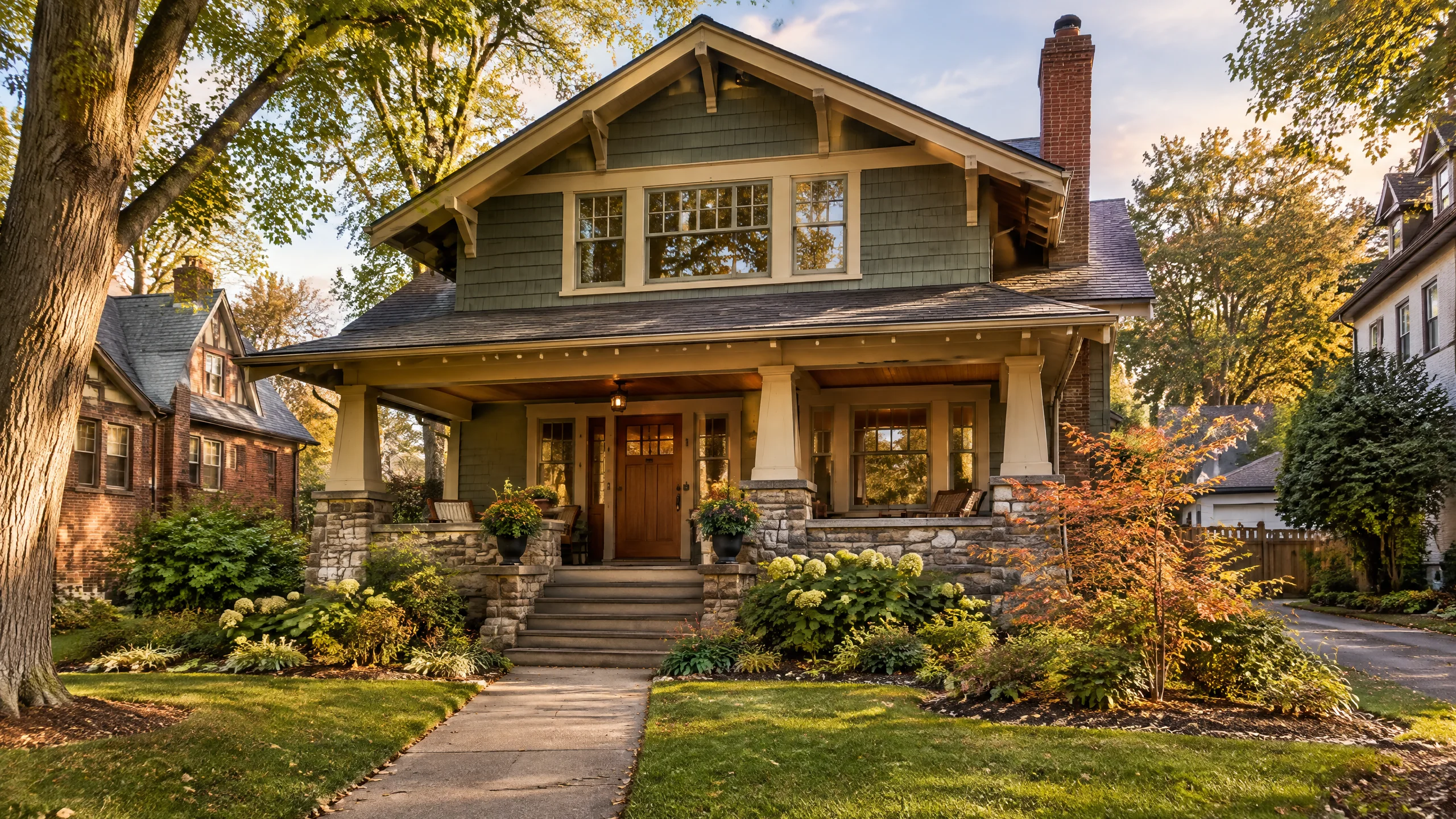 AI-generated illustration of a representative home in Terrace Park, Ohio, for Five Star home inspections