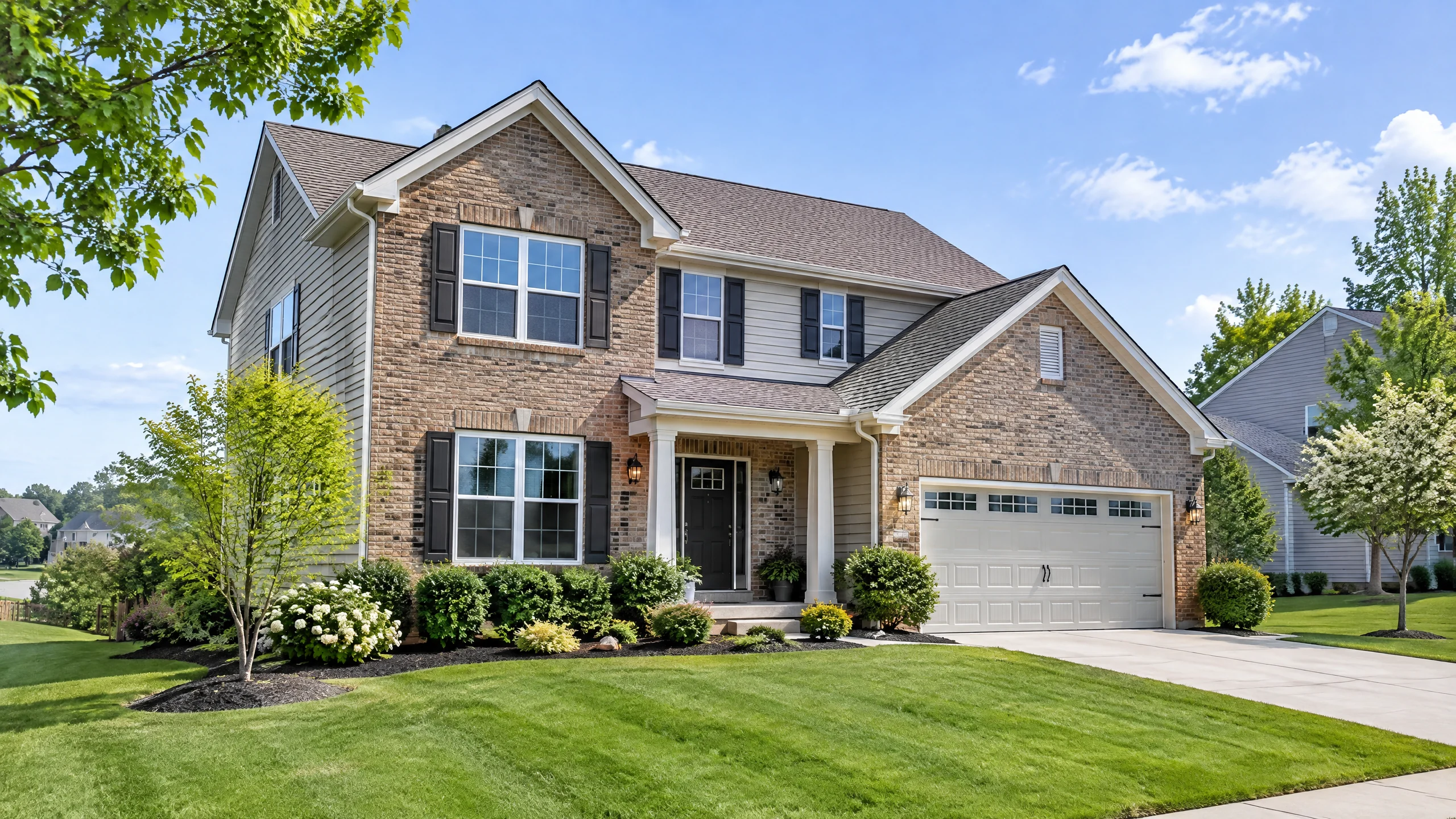 AI-generated illustration of a representative home in West Chester Township, Ohio, for Five Star home inspections